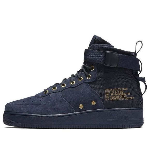 NikeSF Air Force 1 Mid 'Obsidian’